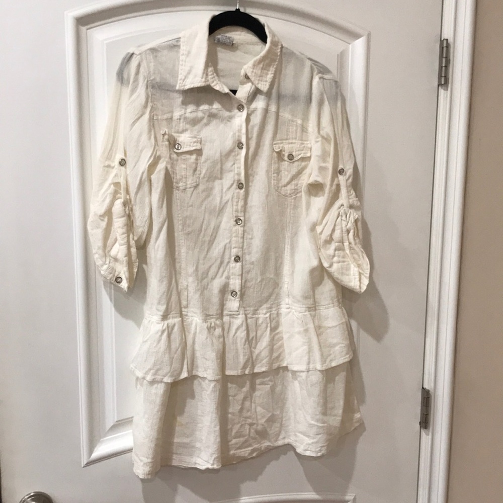 Rebellion 100% cotton ruffle skirt dress size XL
